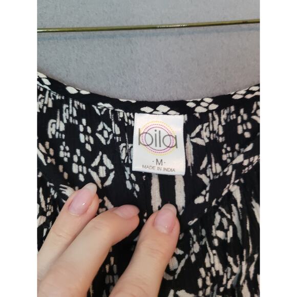 Bila Boho Cold Shoulder Blouse – Size M – Flowy Flared Sleeves – Festival Top - Picture 4 of 9